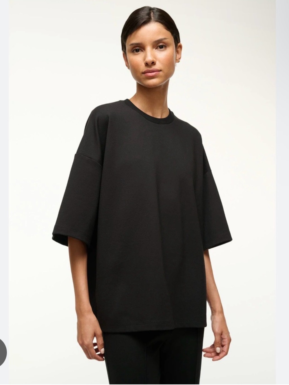 STAUD Oversized Capsule Top Black Size XS/S